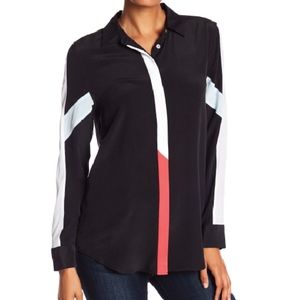 Equipment Silk Button Down Blouse